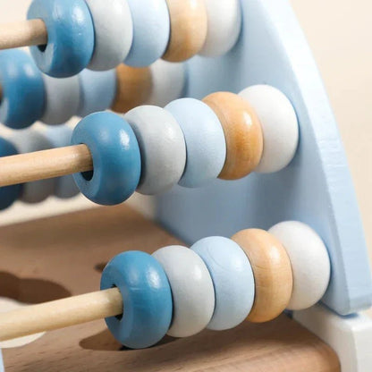 Montessori Ahşap Roket Eğitici Oyuncak - Motor Beceri ve Sayma - MAKKA