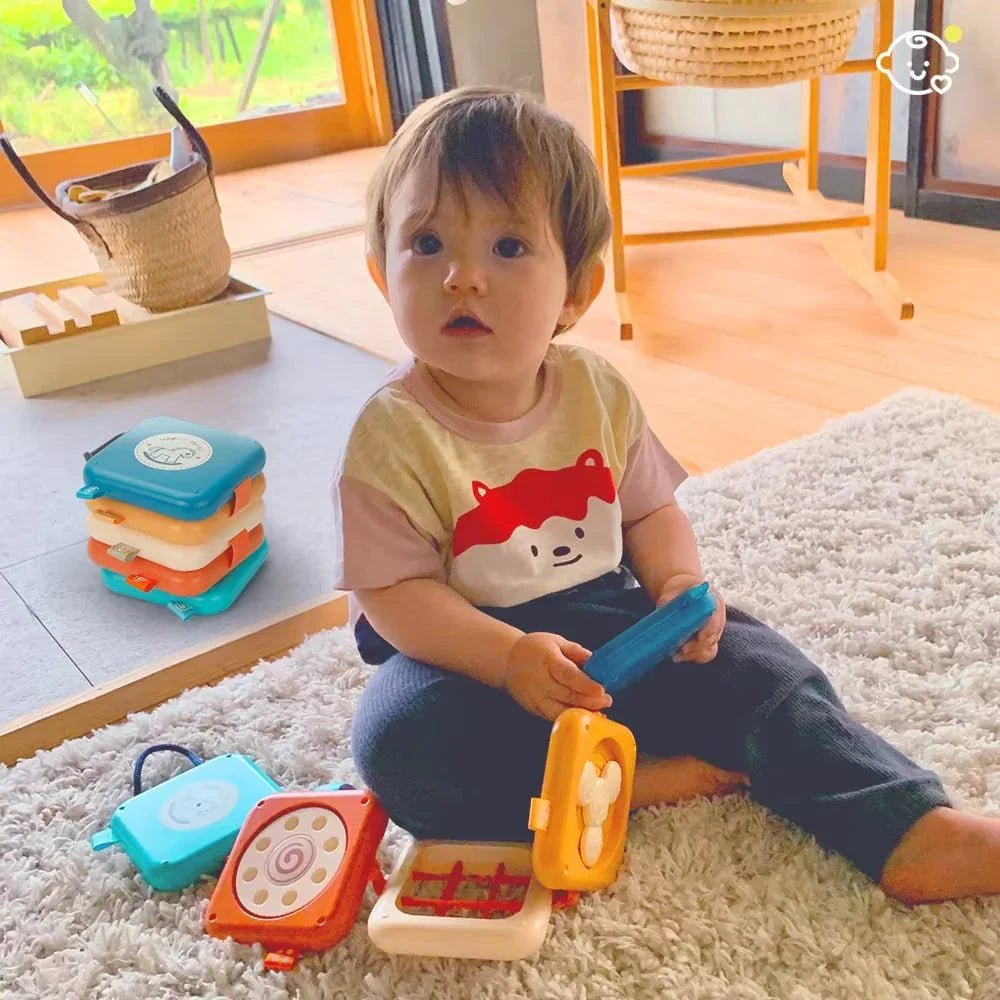 Montessori Aktivite Küpü Eğitici Duyu Motor Becerileri Oyuncağı - MAKKA