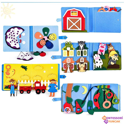 Montessori Ali Baba Keçe Kitabı Eğitici Duyu Oyunu Keçe Hikaye - MAKKA