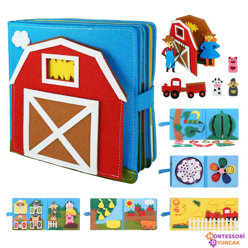 Montessori Ali Baba Keçe Kitabı Eğitici Duyu Oyunu Keçe Hikaye - MAKKA