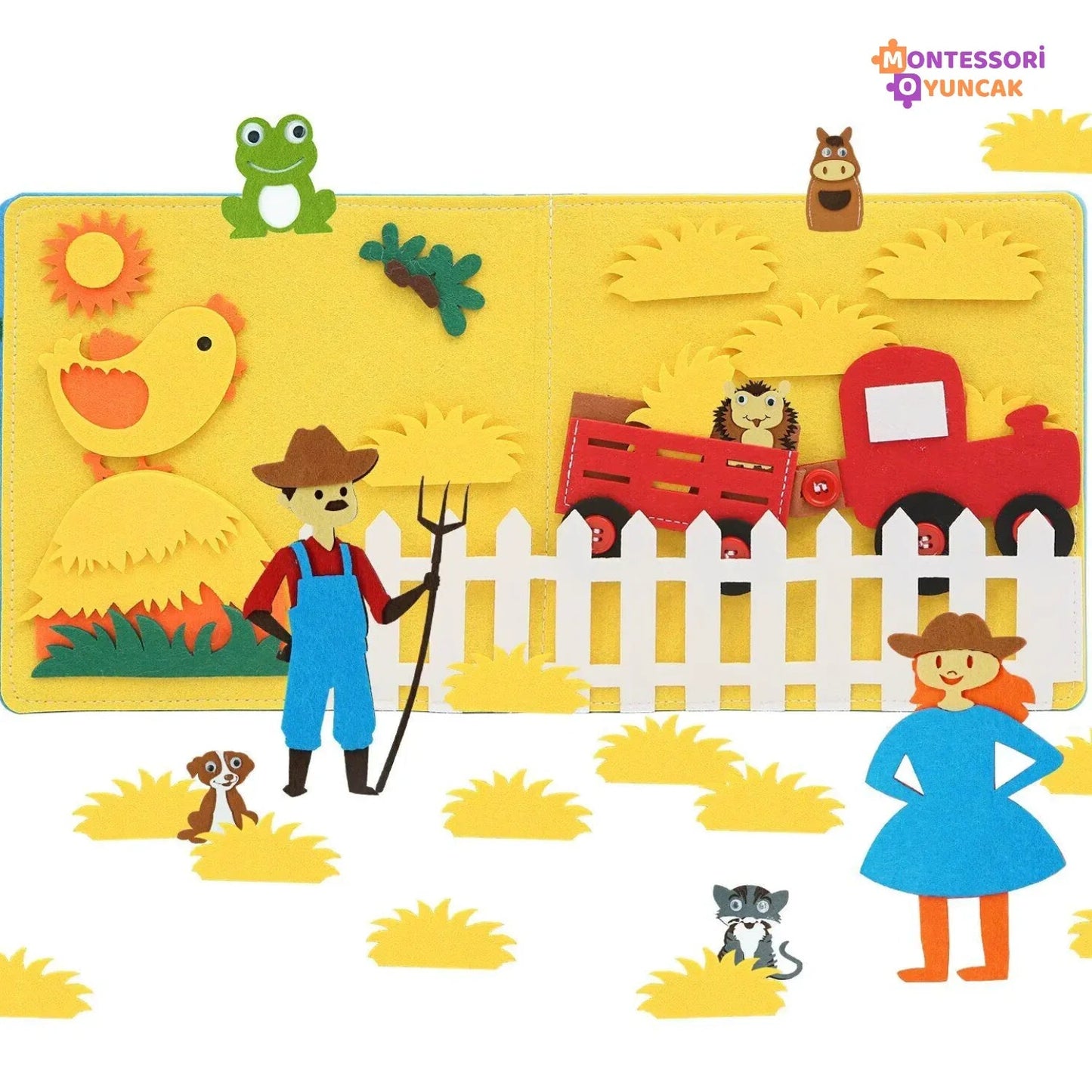 Montessori Ali Baba Keçe Kitabı Eğitici Duyu Oyunu Keçe Hikaye - MAKKA