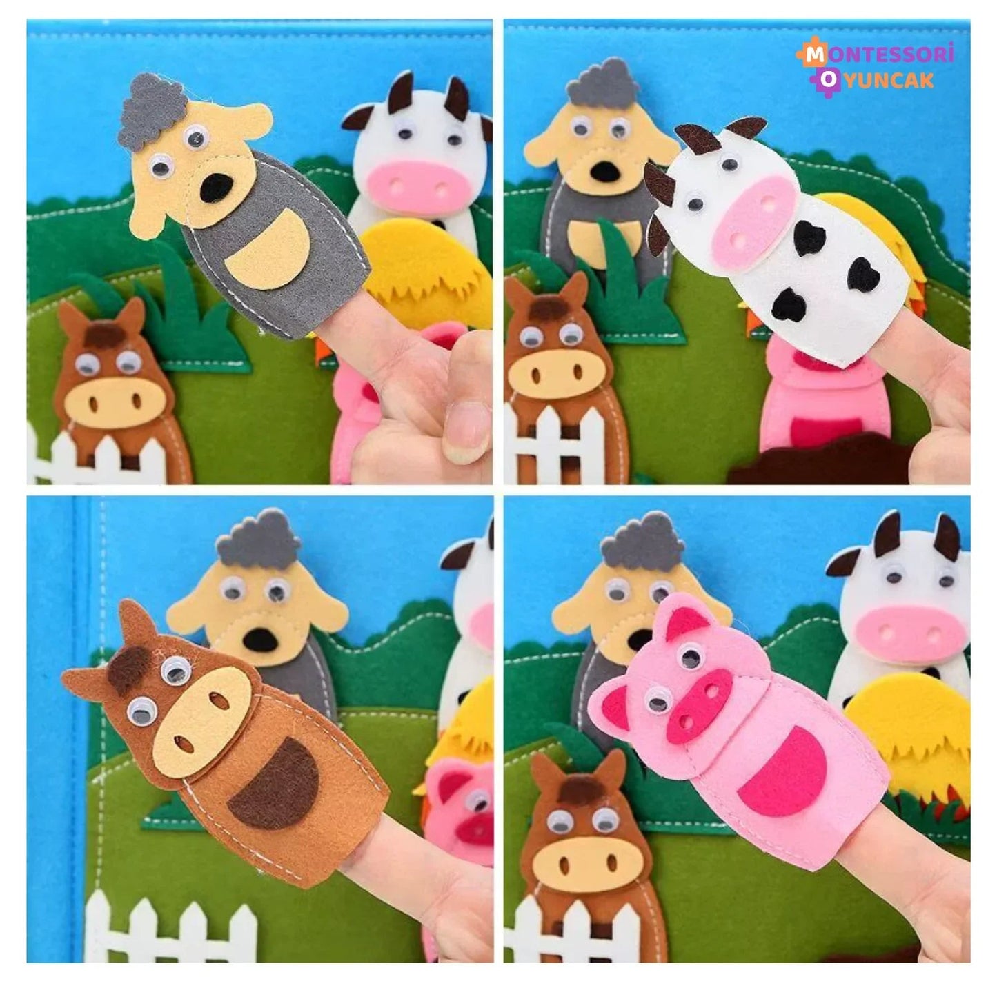 Montessori Ali Baba Keçe Kitabı Eğitici Duyu Oyunu Keçe Hikaye - MAKKA