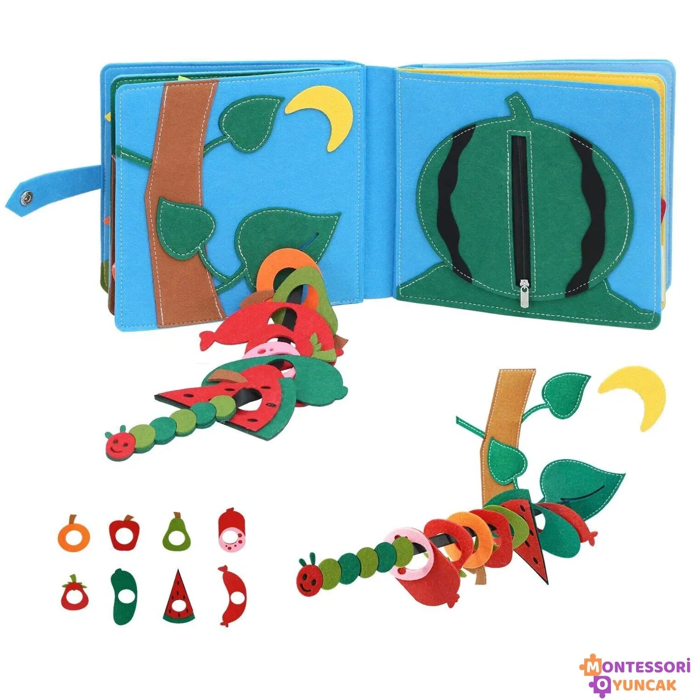 Montessori Ali Baba Keçe Kitabı Eğitici Duyu Oyunu Keçe Hikaye - MAKKA