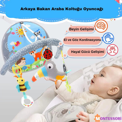 Montessori Bebek Araba Koltuğu Oyuncağı Ayarlanabilir Emniyet Kemeri - MAKKA
