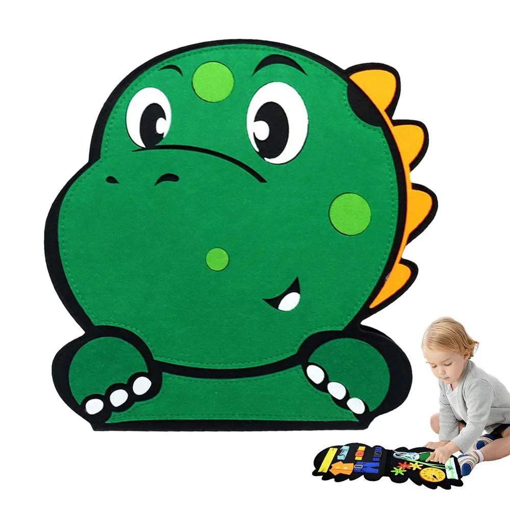 Montessori Dino Keçe Aktivite Kitabı Oyuncak Eğitici Oyun - MAKKA