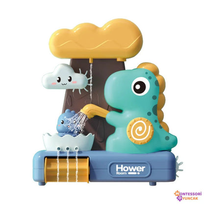 Montessori Dinozor Banyo Oyuncağı Yüzen Yumuşak BPA'sız Renkli Eğitici - MAKKA