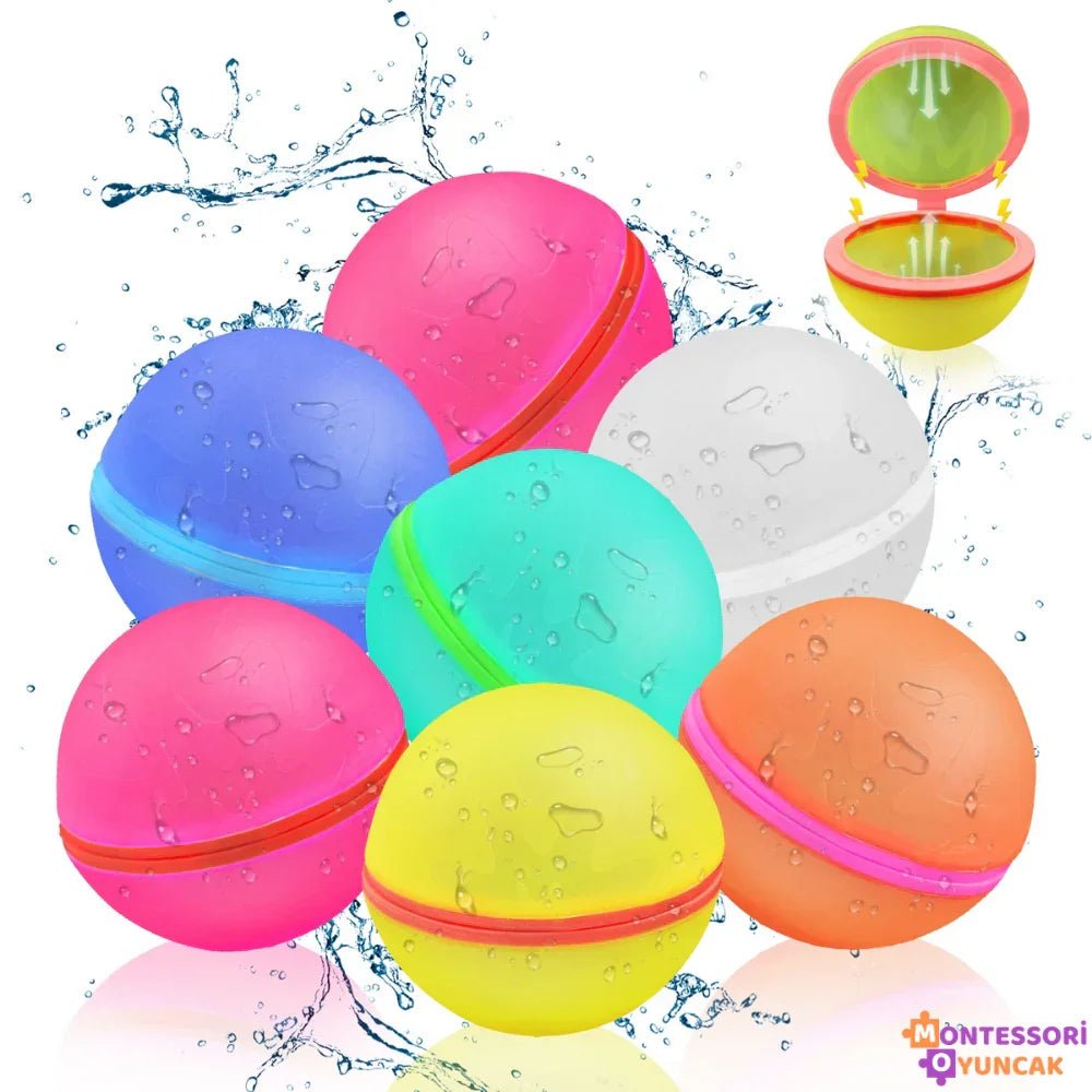 Montessori Doldurulabilir Su Balonu 12'li Kolay Doldurma Eğlencesi - MAKKA