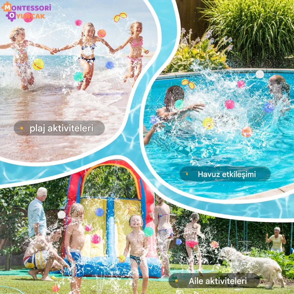 Montessori Doldurulabilir Su Balonu 12'li Kolay Doldurma Eğlencesi - MAKKA