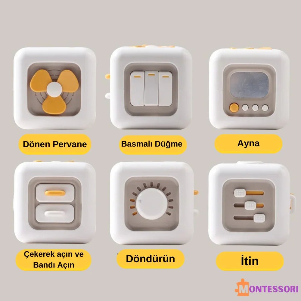 Montessori Eğitici Aktivite Küp Zeka Motor Beceri Oyuncağı - MAKKA