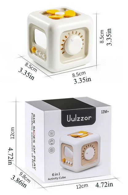Montessori Eğitici Aktivite Küp Zeka Motor Beceri Oyuncağı - MAKKA