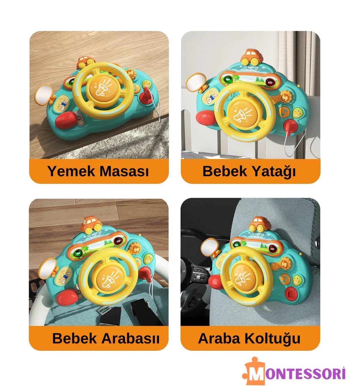 Montessori Eğitici Direksiyon Bebek Oyuncak Öğrenme Seti - MAKKA