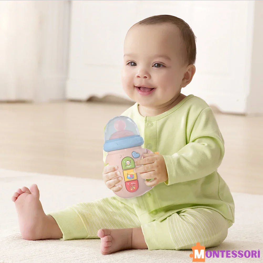 Montessori Eğitici Renkli Keşif Biberon Seti - Bebek Gelişim Oyuncağı - MAKKA