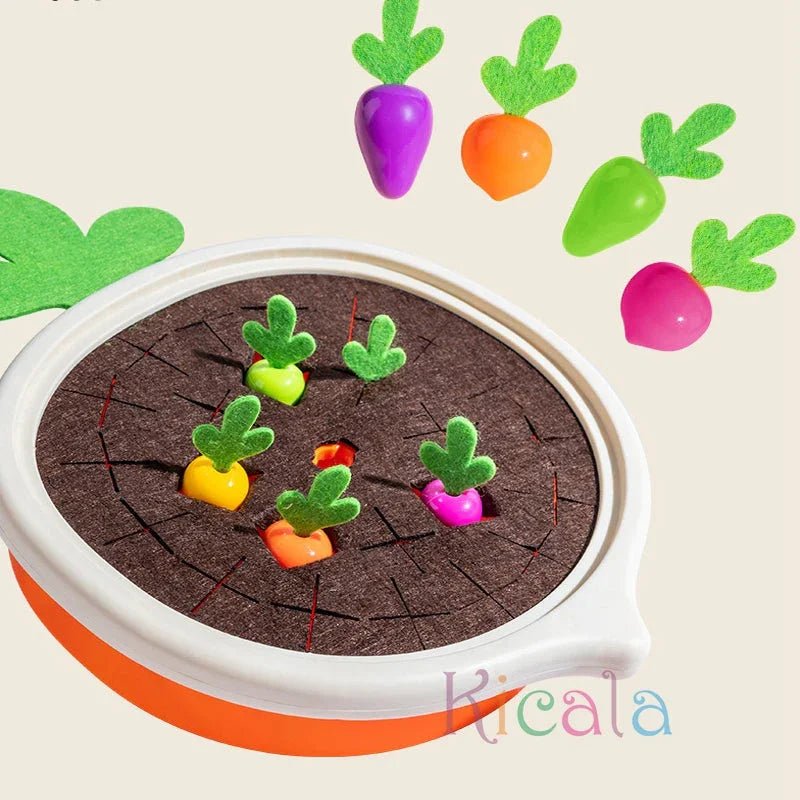 Montessori Havuç Çekme Oyuncağı Çocuklar İçin Motor Beceri - MAKKA