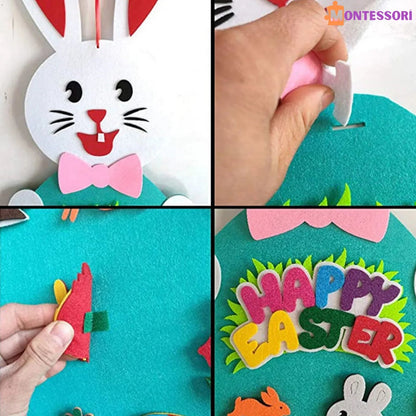 Montessori Keçe Tavşan El Yapımı Duyusal Eğitim Oyuncağı - MAKKA