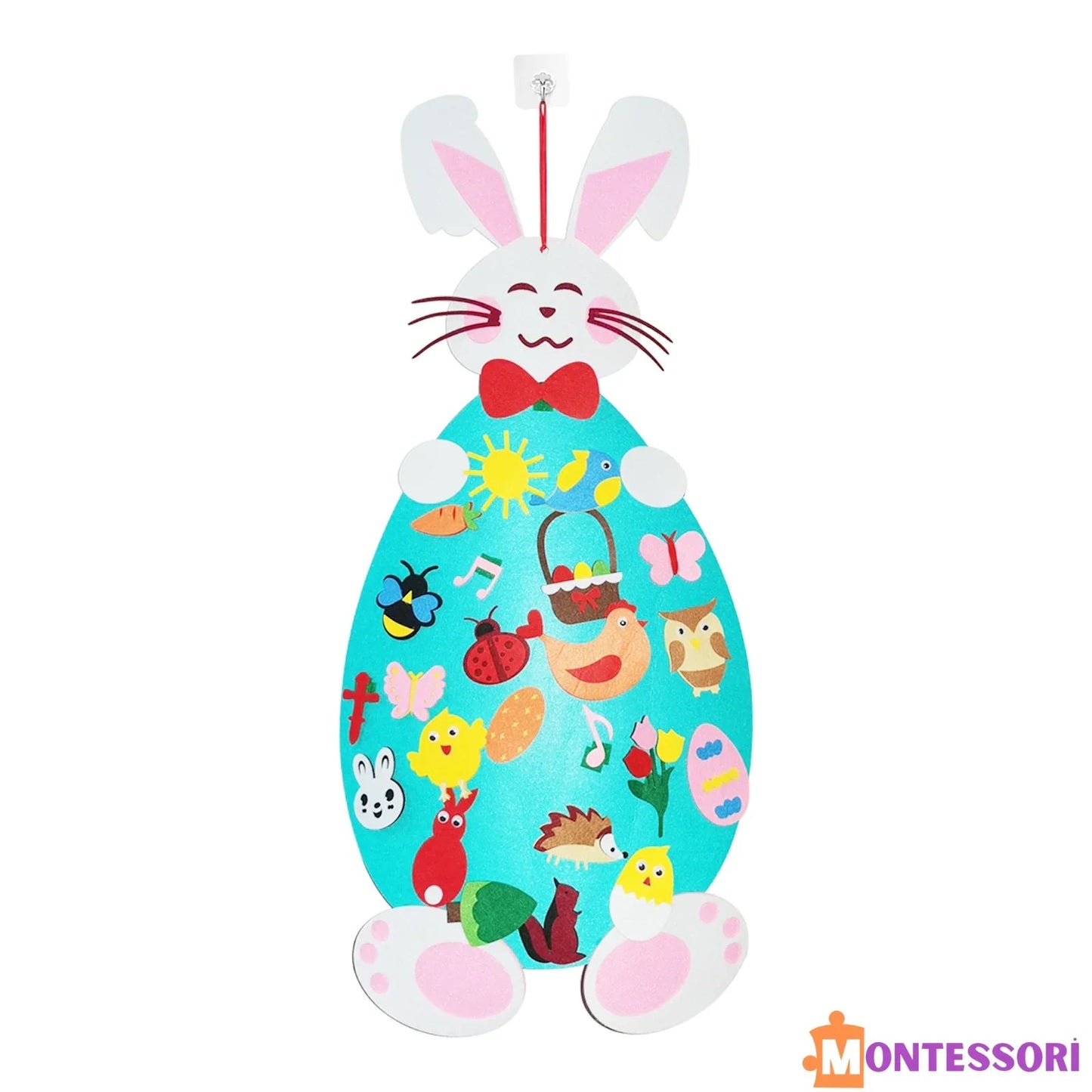 Montessori Keçe Tavşan El Yapımı Duyusal Eğitim Oyuncağı - MAKKA