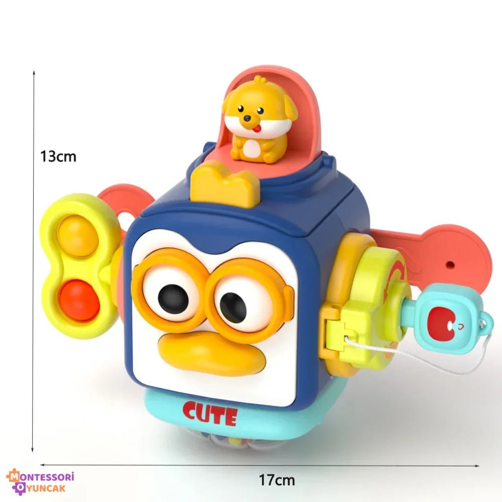 Montessori Penguen Aktivite Oyuncağı - 6 Fonksiyonlu Eğitici Oyuncak - MAKKA