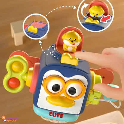 Montessori Penguen Aktivite Oyuncağı - 6 Fonksiyonlu Eğitici Oyuncak - MAKKA