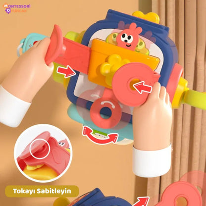 Montessori Penguen Aktivite Oyuncağı - 6 Fonksiyonlu Eğitici Oyuncak - MAKKA