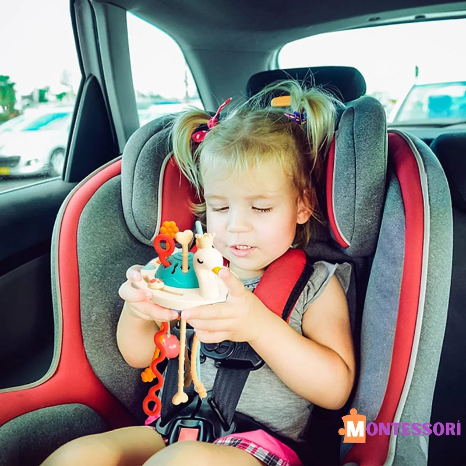 Montessori Prenses Kuğu Çekme Oyuncak Eğitici Sevimli - MAKKA