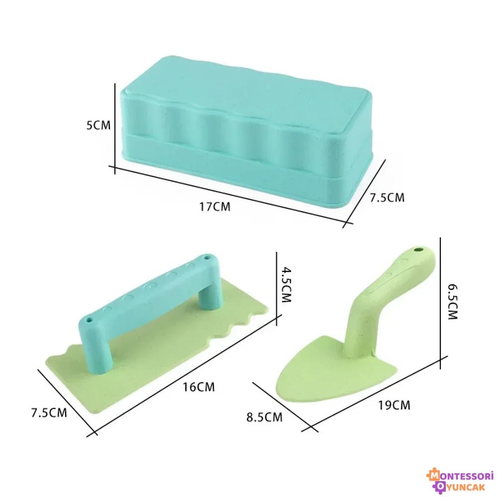 Montessori Renkli Tuğla Yapım Seti - 120 Parça Eğitici Yapı Oyuncağı - MAKKA