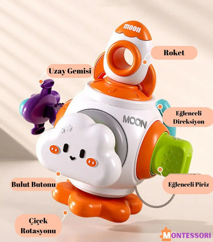Montessori Roket Dengeleme Oyuncağı Bebekler için Eğitimsel Güvenli - MAKKA