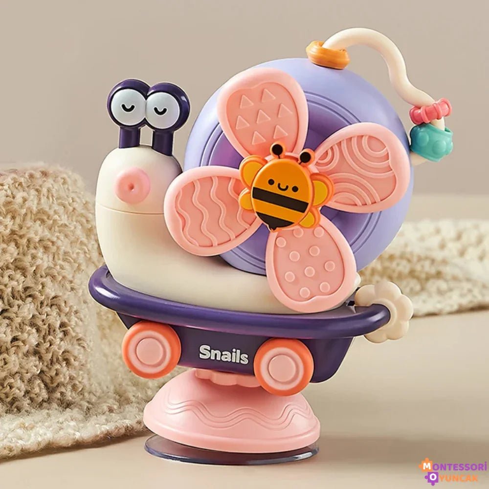 Montessori Sevimli Salyangoz Duyu Oyunu Eğitici Bebek Oyuncağı - MAKKA