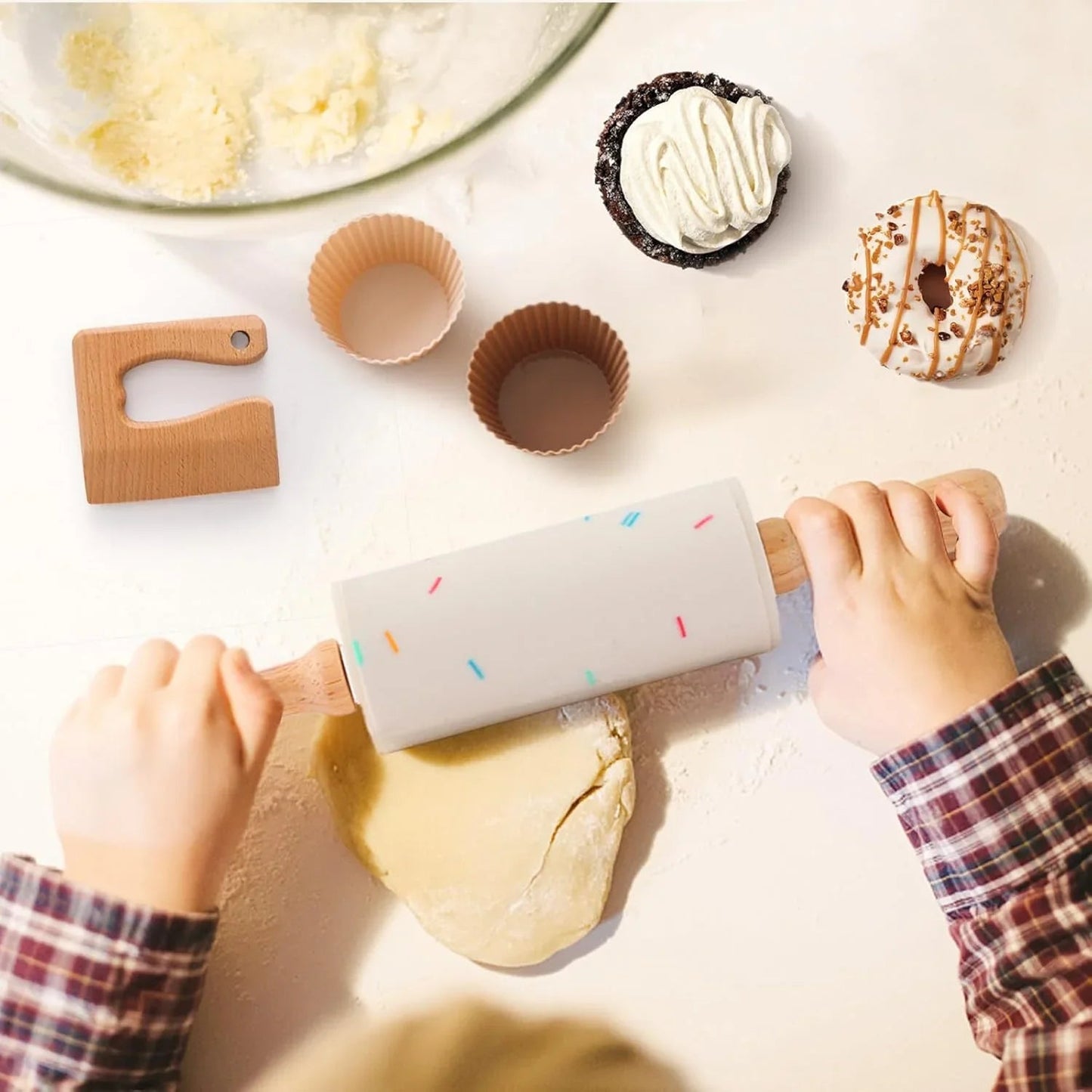 Montessori Tavşan Temalı Ahşap Mutfak Seti Çocuk Eğitici Oyuncak - MAKKA