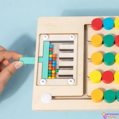 Montessori Top Eşleştirme Oyunu Ahşap Motor Beceri Eğitici Set - MAKKA