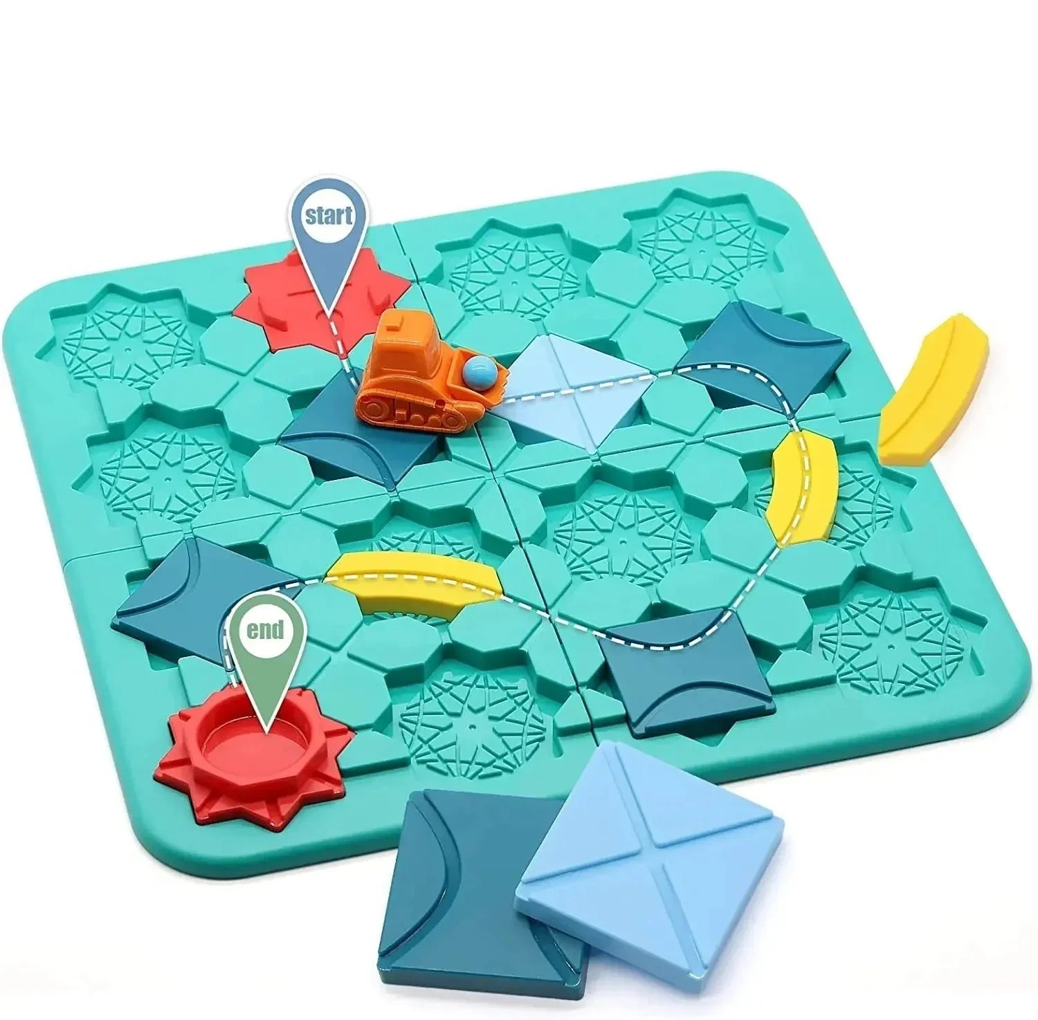 Montessori Yol Labirenti Araba Bulmaca Zeka Oyunu - MAKKA