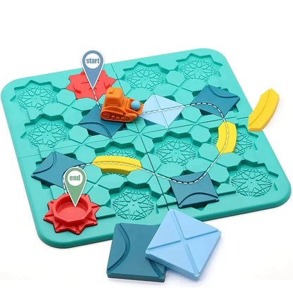 Montessori Yol Labirenti Araba Bulmaca Zeka Oyunu - MAKKA