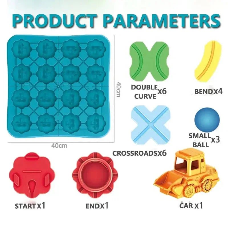 Montessori Yol Labirenti Araba Bulmaca Zeka Oyunu - MAKKA