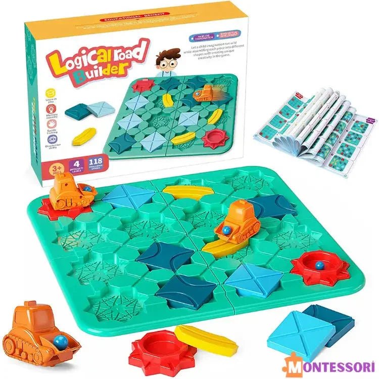 Montessori Yol Labirenti Araba Bulmaca Zeka Oyunu - MAKKA