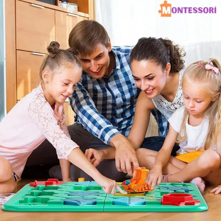 Montessori Yol Labirenti Araba Bulmaca Zeka Oyunu - MAKKA