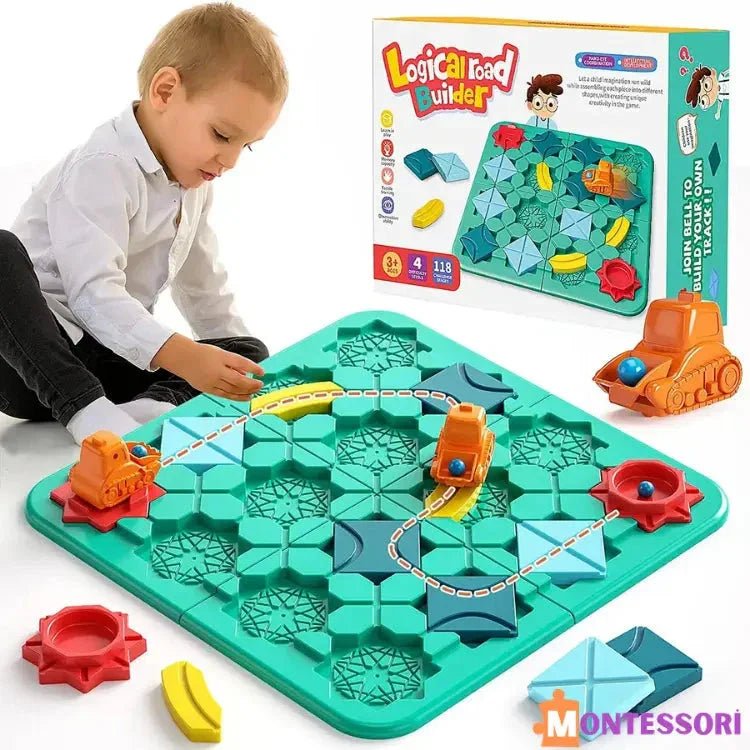 Montessori Yol Labirenti Araba Bulmaca Zeka Oyunu - MAKKA