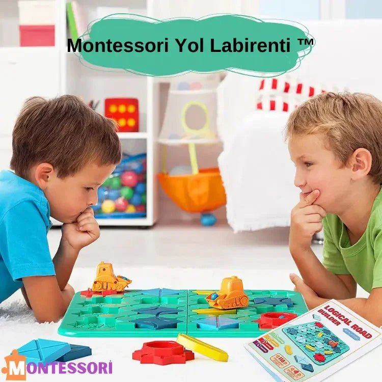 Montessori Yol Labirenti Araba Bulmaca Zeka Oyunu - MAKKA