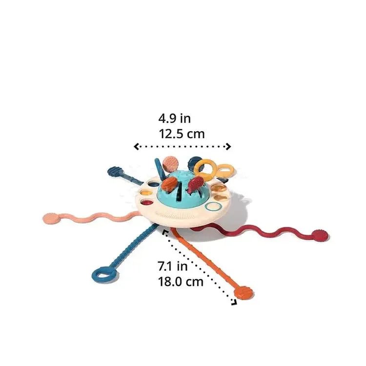 Montessori Yumuşak Silikon Çekme Oyuncak - Duyu ve Motor Gelişim - MAKKA