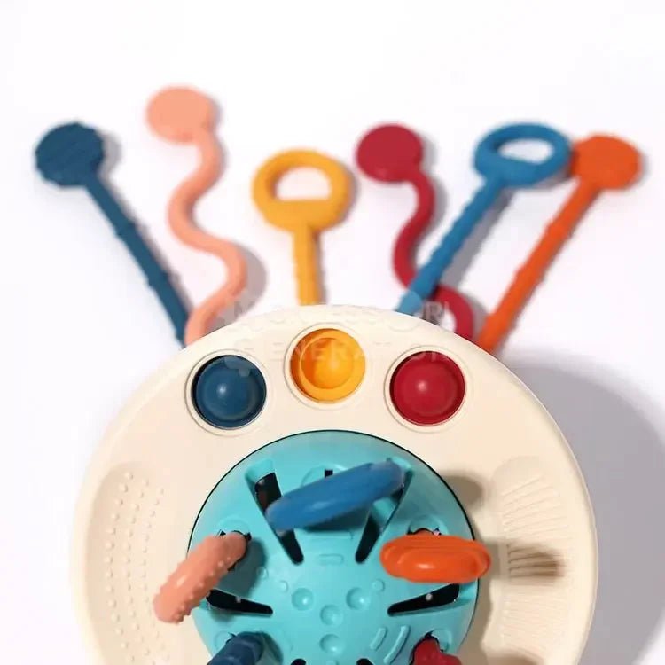 Montessori Yumuşak Silikon Çekme Oyuncak - Duyu ve Motor Gelişim - MAKKA