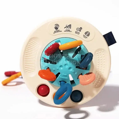 Montessori Yumuşak Silikon Çekme Oyuncak - Duyu ve Motor Gelişim - MAKKA