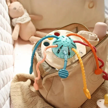 Montessori Yumuşak Silikon Çekme Oyuncak - Duyu ve Motor Gelişim - MAKKA