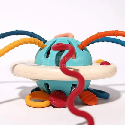 Montessori Yumuşak Silikon Çekme Oyuncak - Duyu ve Motor Gelişim - MAKKA