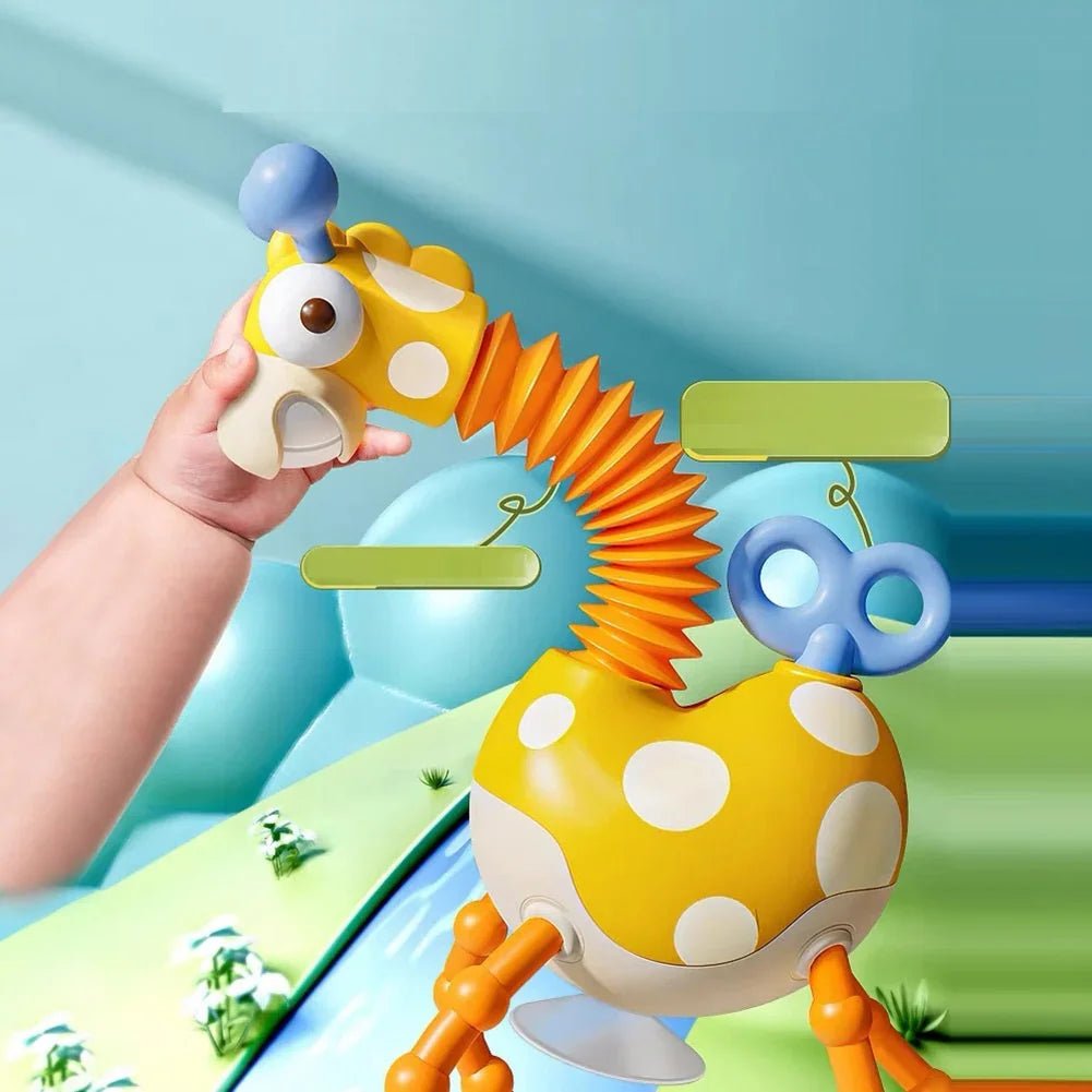 Montessori Zürafa Çekme Oyuncak Eğitici Yürüme Destekli - MAKKA