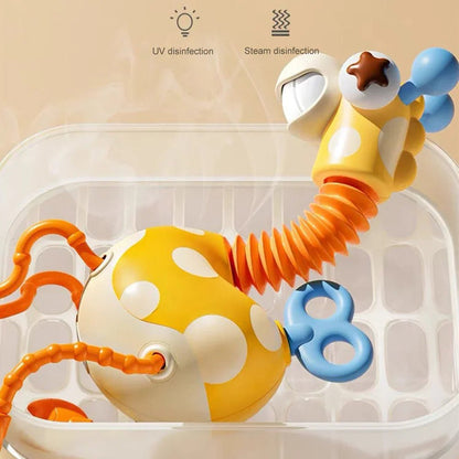 Montessori Zürafa Çekme Oyuncak Eğitici Yürüme Destekli - MAKKA