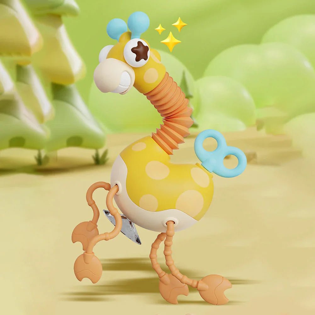 Montessori Zürafa Çekme Oyuncak Eğitici Yürüme Destekli - MAKKA