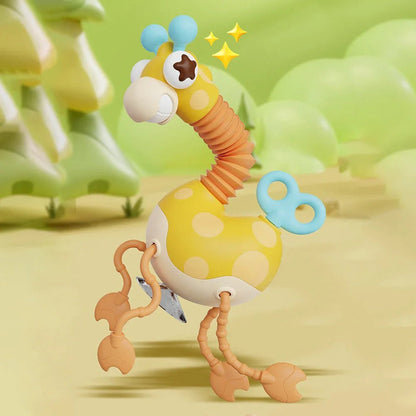 Montessori Zürafa Çekme Oyuncak Eğitici Yürüme Destekli - MAKKA
