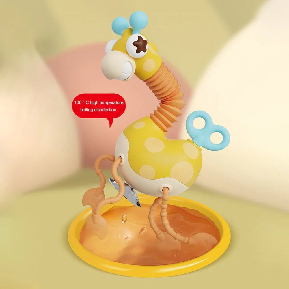 Montessori Zürafa Çekme Oyuncak Eğitici Yürüme Destekli - MAKKA