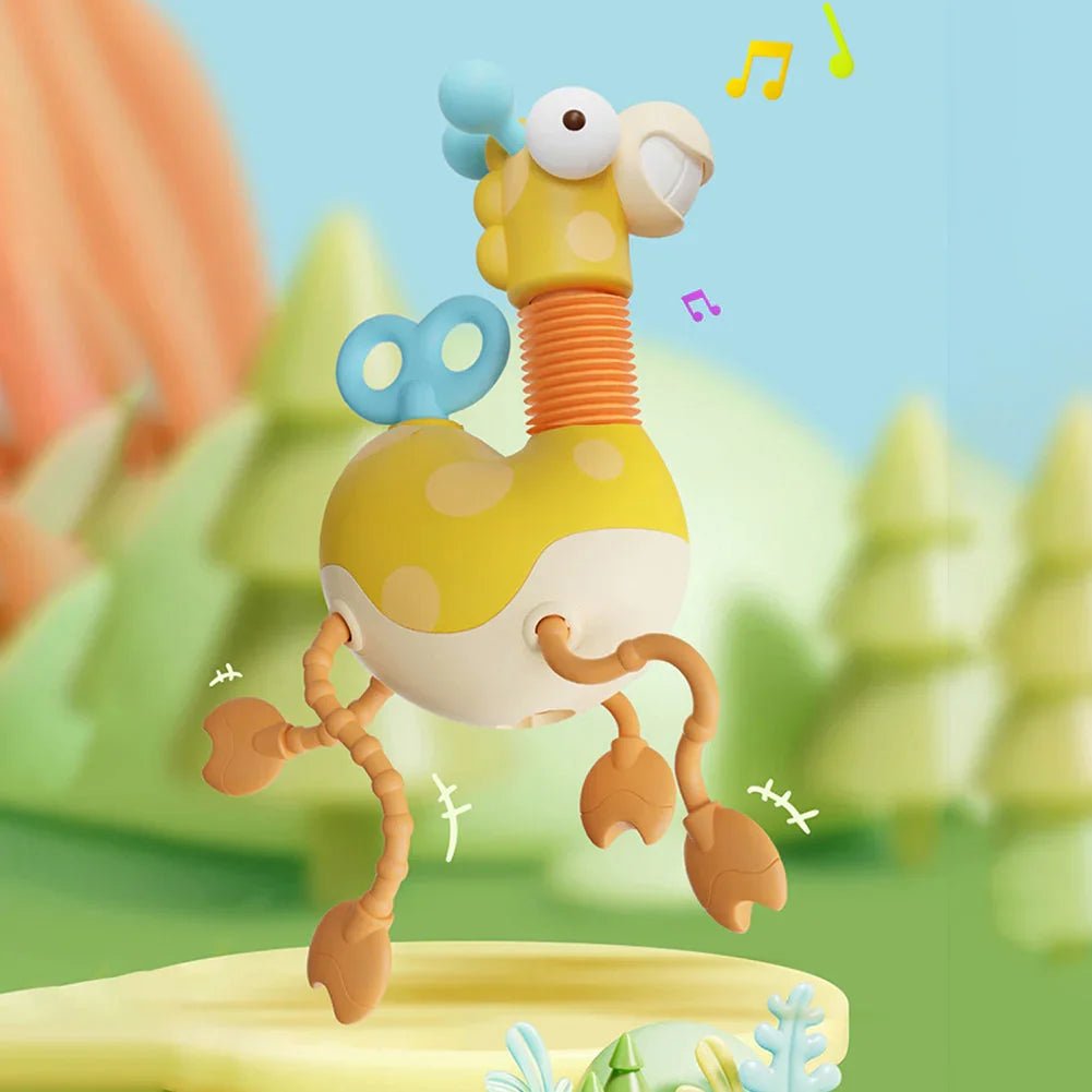 Montessori Zürafa Çekme Oyuncak Eğitici Yürüme Destekli - MAKKA