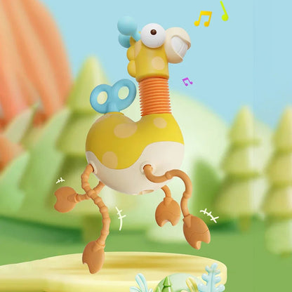 Montessori Zürafa Çekme Oyuncak Eğitici Yürüme Destekli - MAKKA