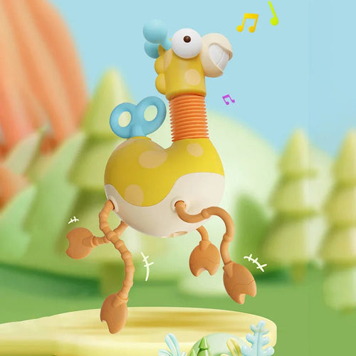 Montessori Zürafa Çekme Oyuncak Eğitici Yürüme Destekli - MAKKA