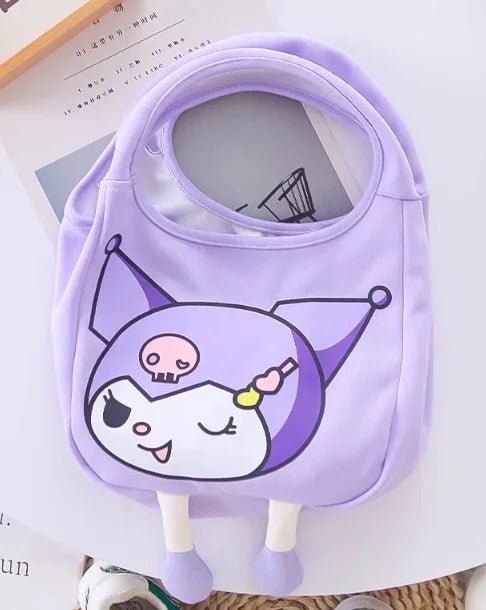 Mor Çantalı Kız Çocuk Takım Pamuklu Rahat Günlük Şıklık - MAKKA