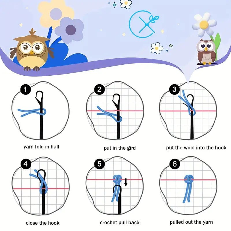 Nakış Kanca Kiti Desenli Yastık Kılıfı DIY El Sanatları Seti - MAKKA